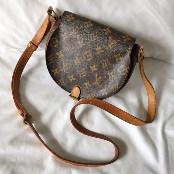 Authentic Vintage LOUIS VUITTON Monogram Tambourin Crossbody Handbag - Picture 6 of 11
